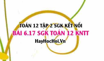 Bài 6.17 SGK Toán 12 tập 2 Kết nối tri thức